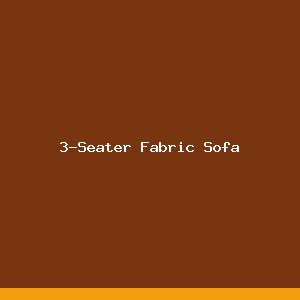 3-Seater Fabric Sofa