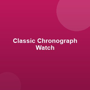 Classic Chronograph Watch