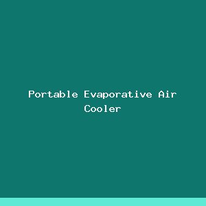 Portable Evaporative Air Cooler